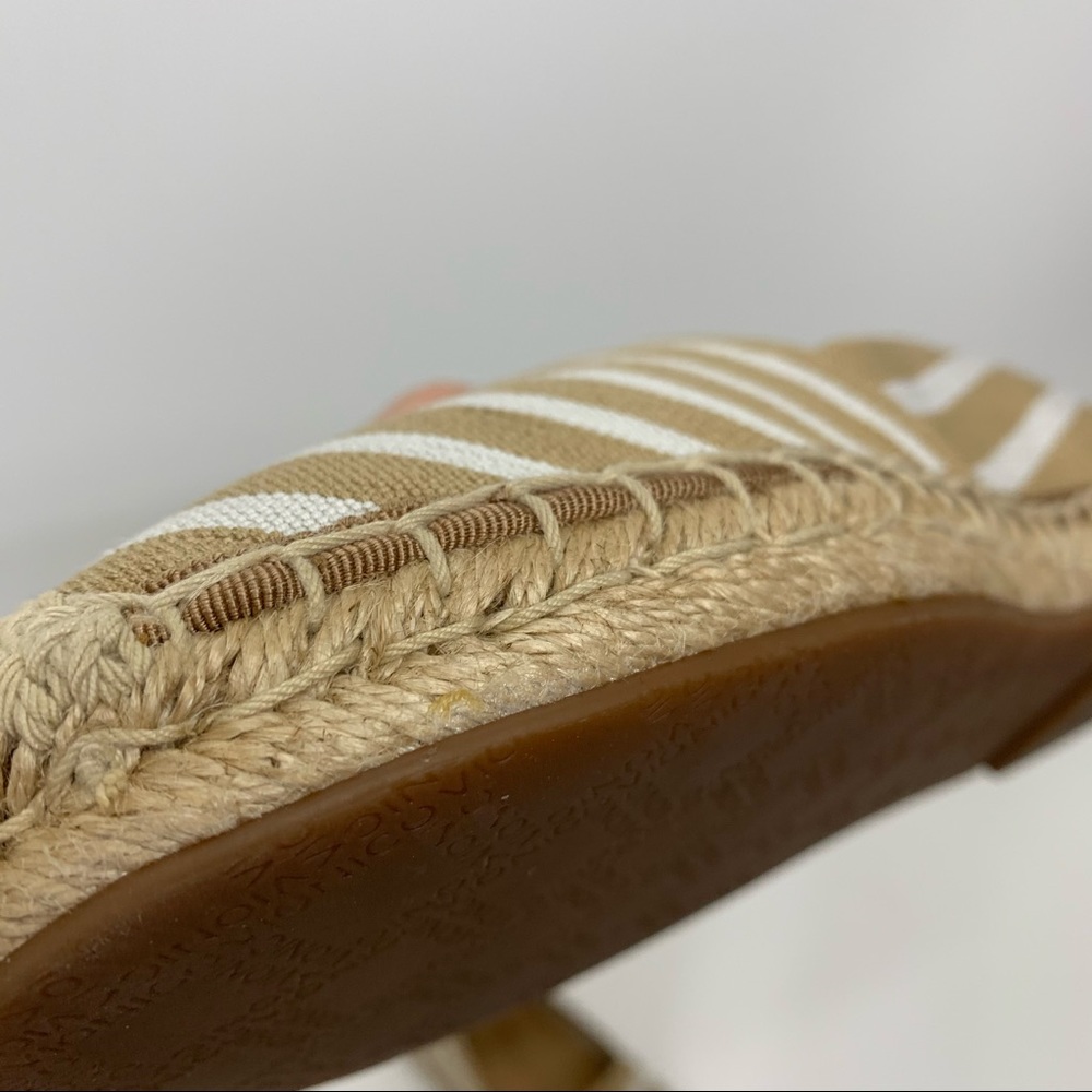 Vionic Valeri Striped Espadrille Flats Tan & White - Picture 11 of 15